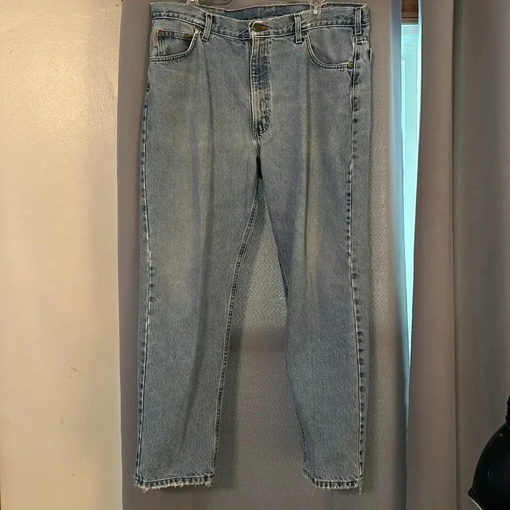 Carhartt workwear traditional fit light wash jeans size Men’s 40 x 30